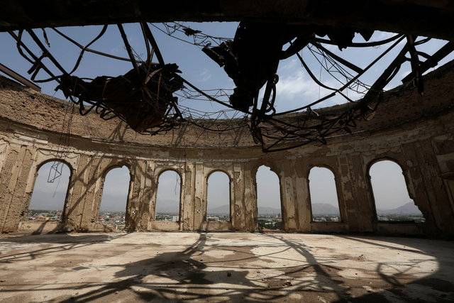 Ruins of Kabul's Darul Aman palace