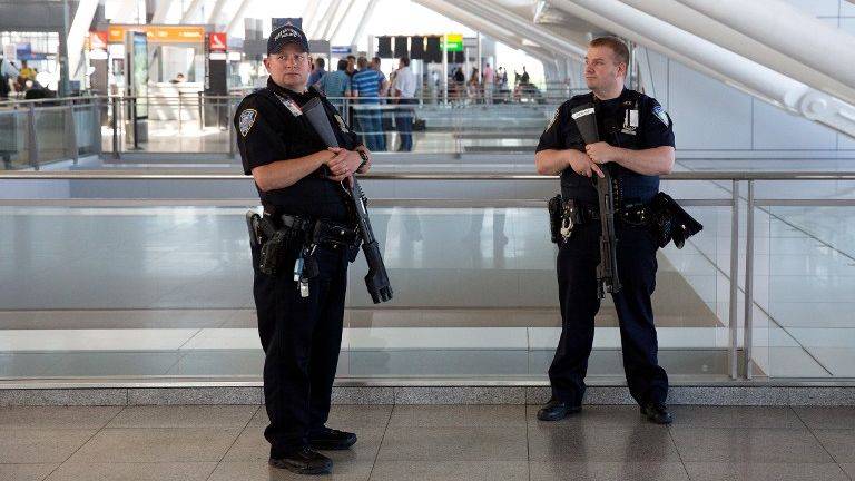 Search at New York's JFK airport finds no signs of gunfire