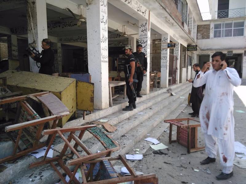 14 dead, 60 injured in Mardan court bombing