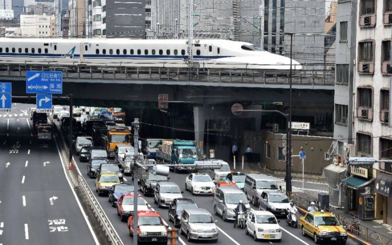 'Snake on a train' halts Japan bullet express