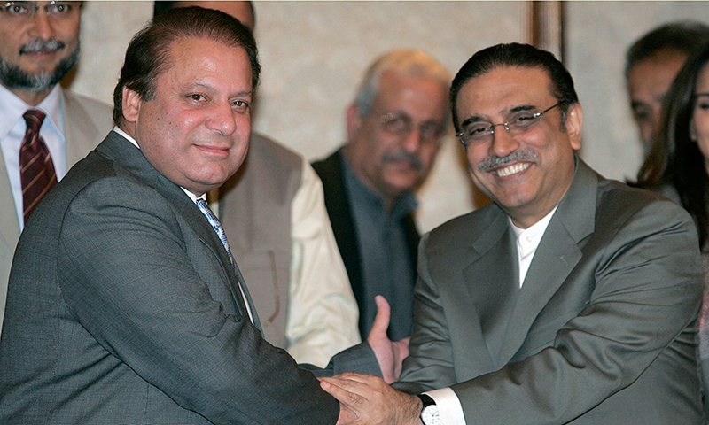 Nawaz invites Zardari to meeting of heads of parliamentary parties