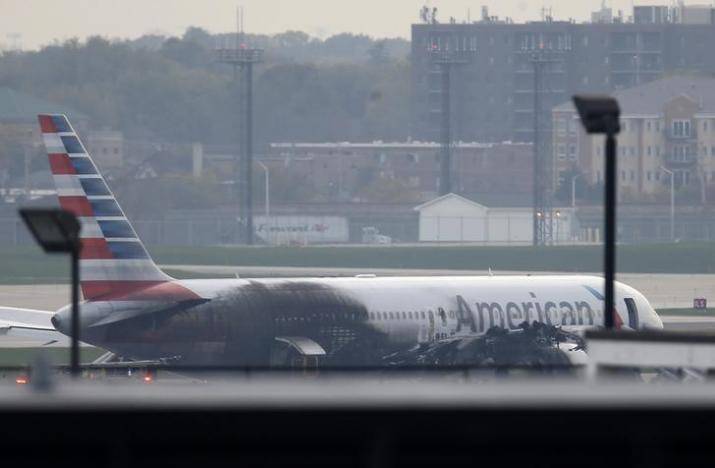American Airlines plane engine flung debris in rare failure