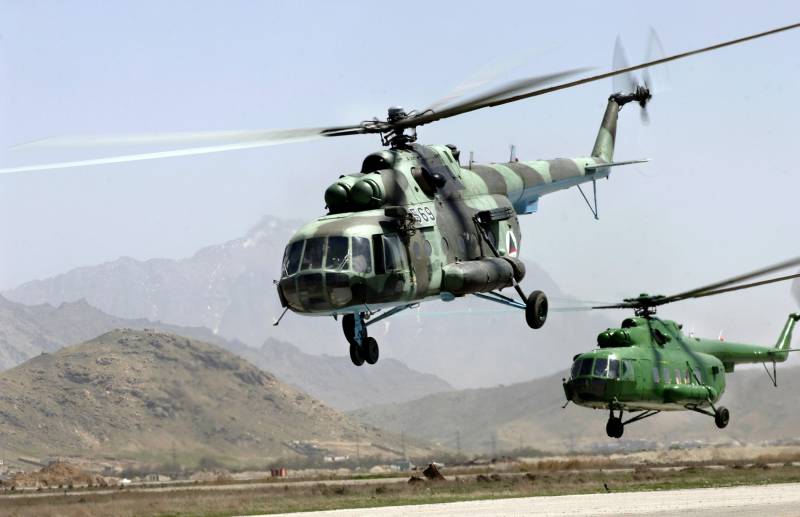 Afghan Air Force helicopter crashes