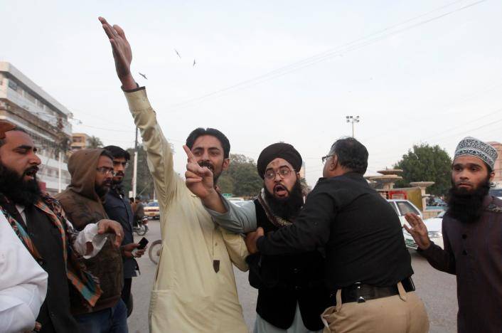 Clashes as hardliners demand missing activists face blasphemy charge