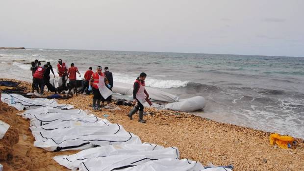74 bodies of migrants wash ashore in Libya