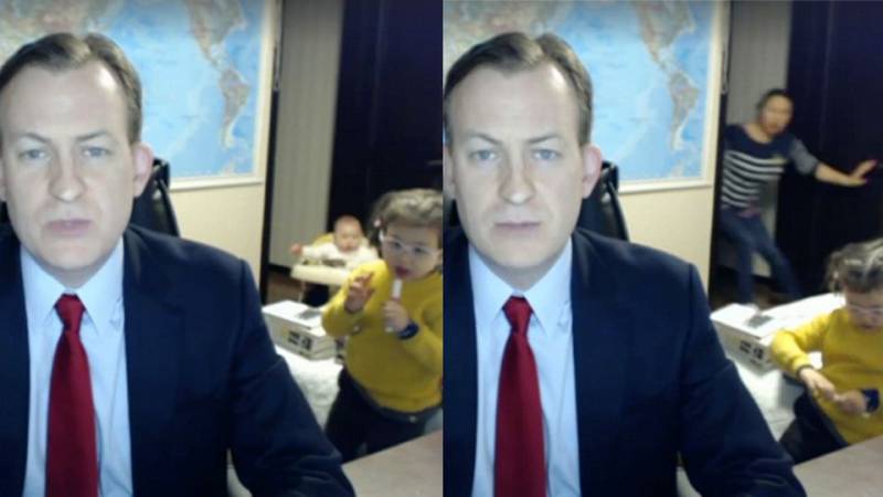 Kids interrupt dad's live interview and its hilarious