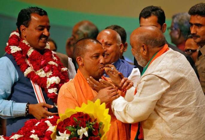 Modi picks Hindu hardliner Yogi Adityanath to lead Uttar Pradesh