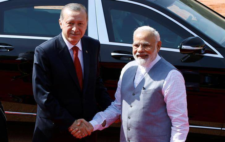 Turkey's Erdogan says wants India trade volume up at $10 billion per year