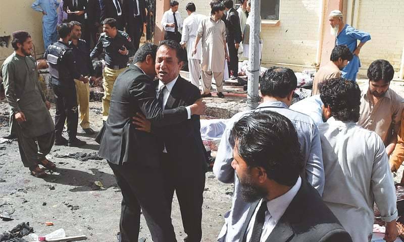 Shah Noorani shrine bombing, lawyers attack suspects arrested: Bugti