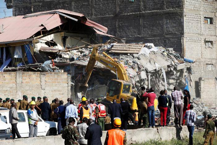 Building collapses in Kenyan capital, 15 missing