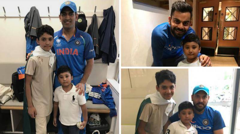 After Sarfraz, Azhar’s kids share light moments with Indian players