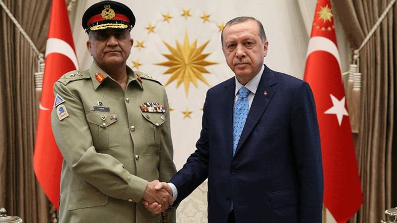 Army chief thanks Erdogan for 'perennial support' to Pakistan 