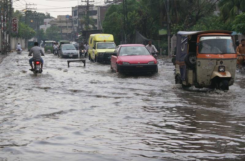 Isolated heavy rainfall across Pakistan 
