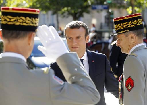 France's Macron seeks to repair damage after army chief quits
