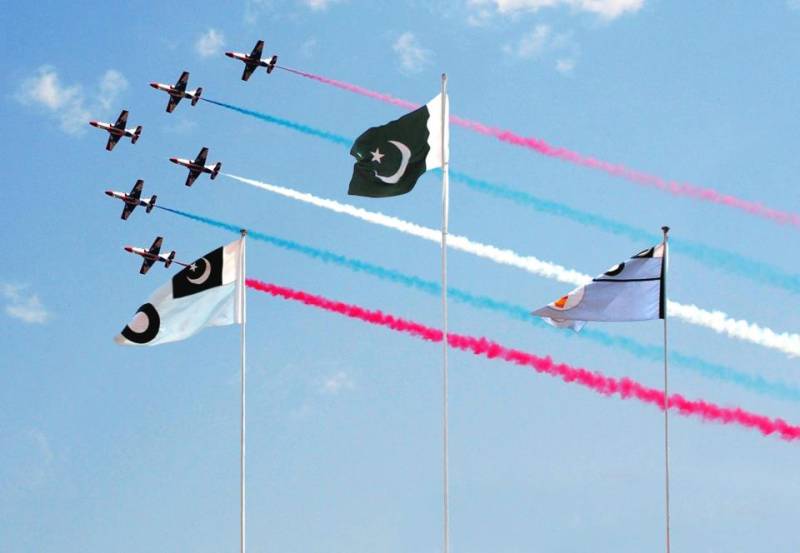 PAF rehearse special air show as part of Independence Day celebrations