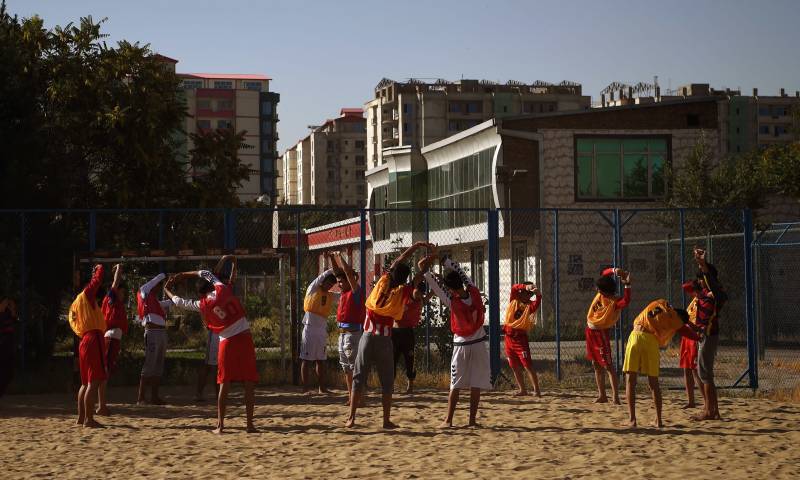 Beach football in landlocked Afghanistan
