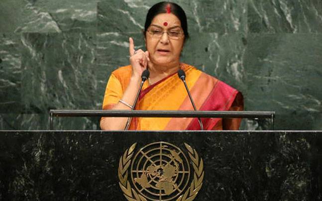Pakistan 'export factory for terror', claims Indian FM Sushma Swaraj at UNGA