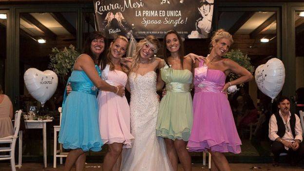 My happiness doesn't depend on a man: Italian woman marries herself