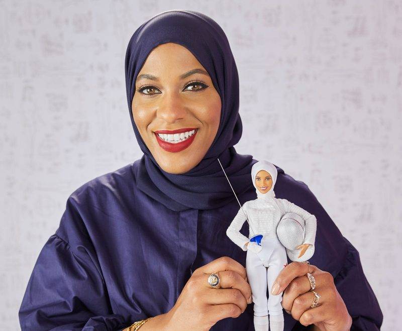 Hijab-wearing Barbie doll introduced in honor of Olympic fencer Ibtihaj Muhammad