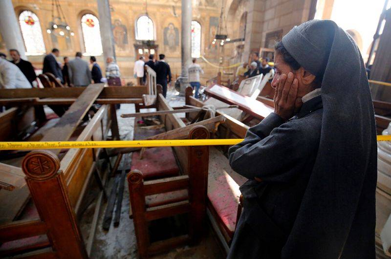Egypt files murder charges against man held for Coptic church attack