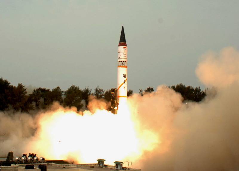 India test-fires nuclear-capable ICBM Agni-V