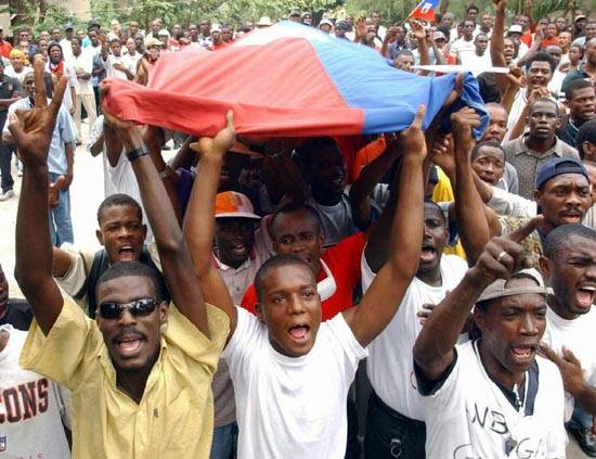 Haitians stage protest, mock Trump over slur comments