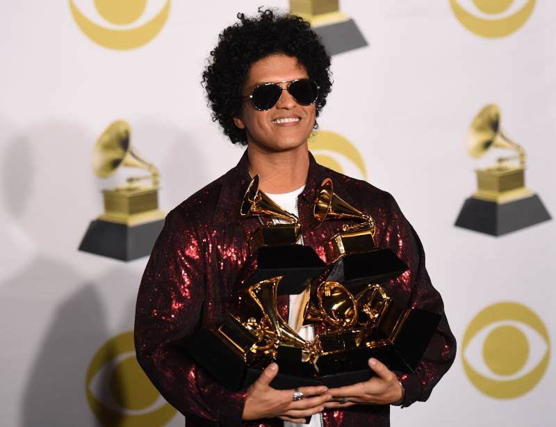 Bruno Mars surprises with Grammy sweep