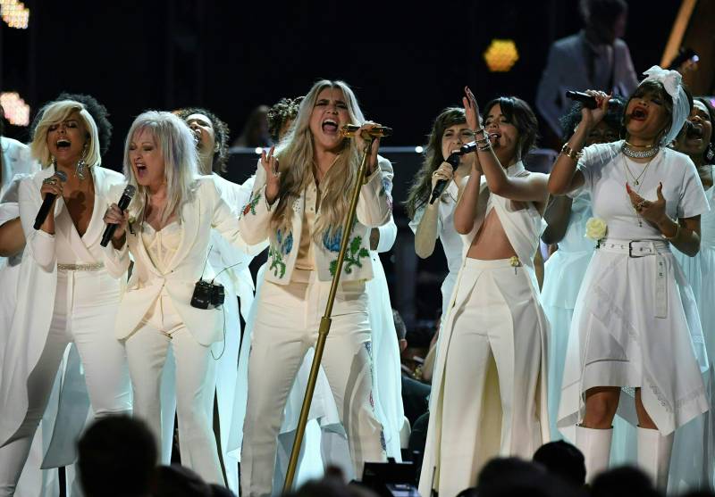 Kesha rallies Grammys in fierce anti-abuse statement