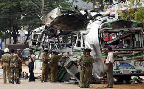 Bus explosion injures 19, including 12 military personnel in Sri Lanka