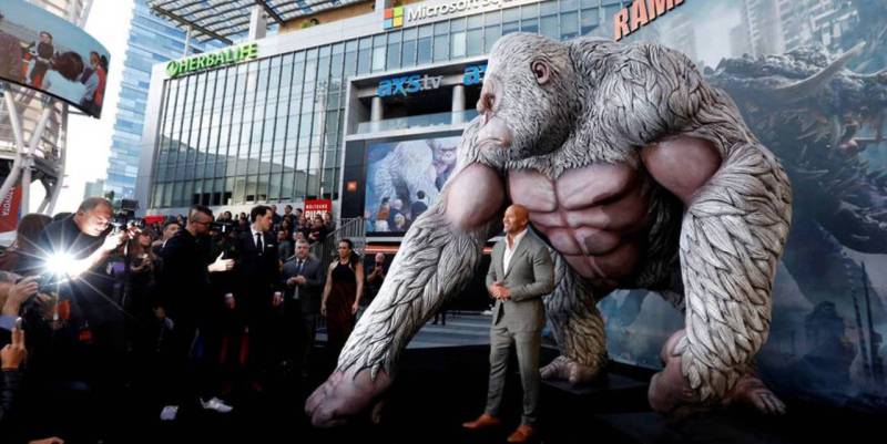 From arcade to big screen, Dwayne Johnson has love for 'Rampage'
