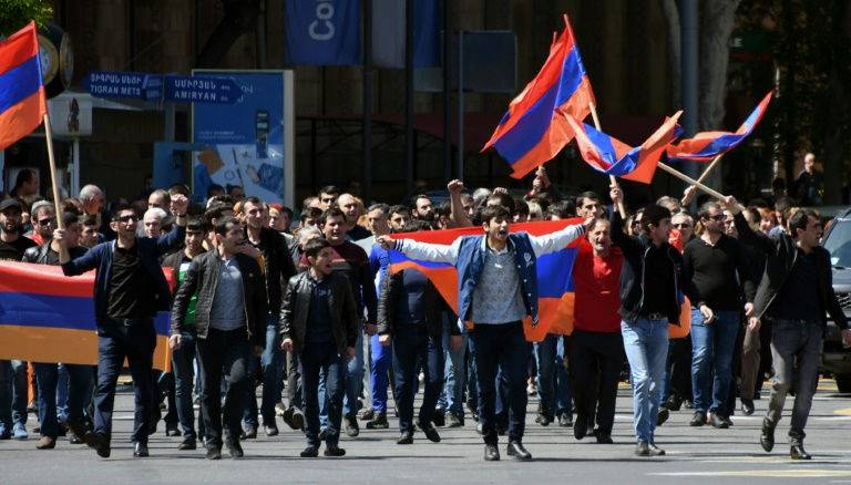 Tens of thousands protest as Armenia crisis deepens