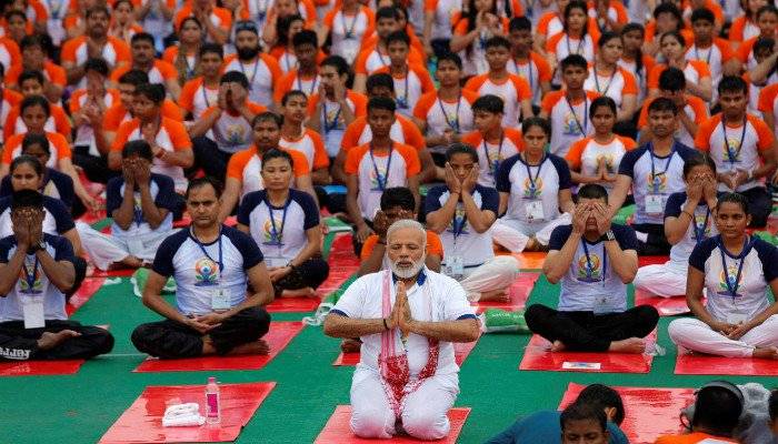 Modi accepts fitness challenge but faces opposition backlash