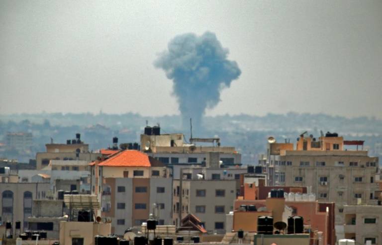 Tensions soar as Israel hits dozens of Gaza targets after mortar fire