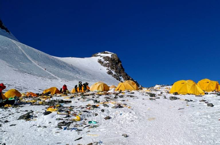 Mount Everest, the high-altitude rubbish dump