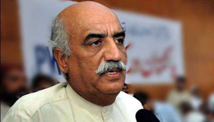 Huge contrast in Imran's words and actions: Khursheed Shah 
