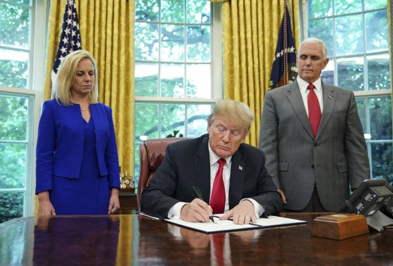 Trump orders halt to family separations