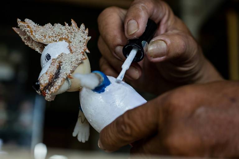 Cracking art: Vietnam craftsman making World Cup mascots from eggshells