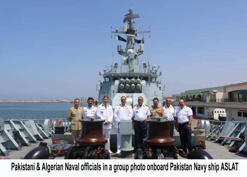 Pakistan Navy ship conducts naval drills with Algerian Navy