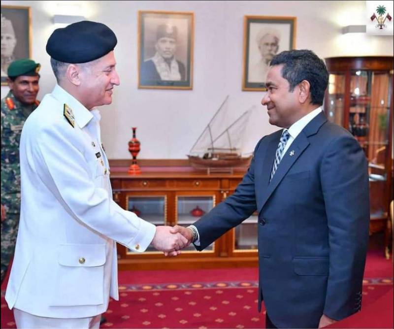 Naval chief, Maldives president reiterate to enhance defence collaboration