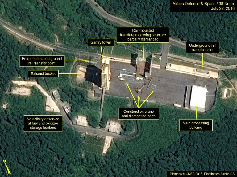 North Korea begins dismantling rocket test site: analysts