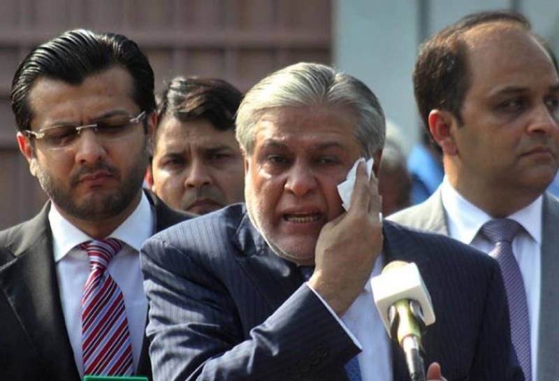 Blacklisted Ishaq Dar spotted roaming around in London
