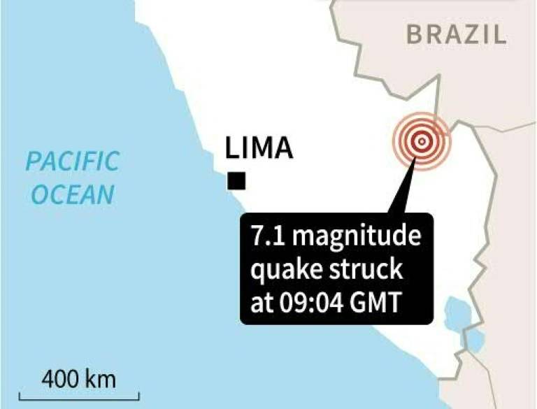 7.1-magnitude quake hits Peru-Brazil border: USGS