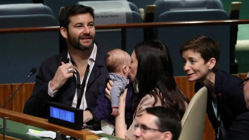 New Zealand PM brings baby to UN assembly