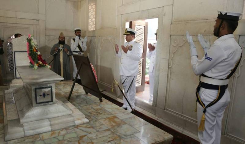 Navy assumes guards duty at Mausoleum of Allama Iqbal