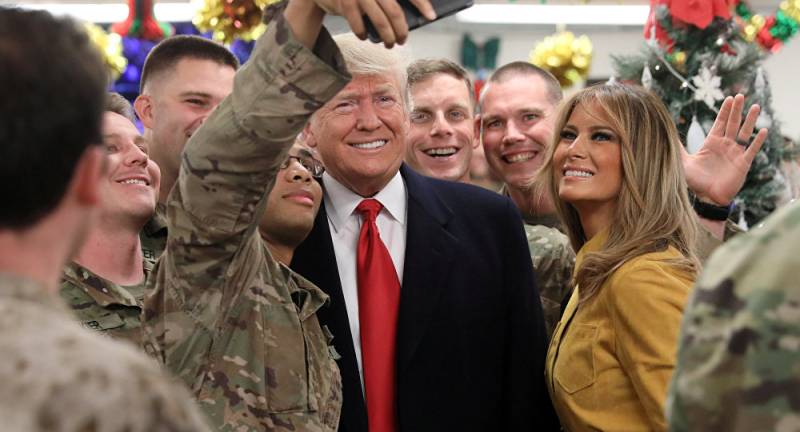 President Trump, First Lady make surprise visit to US troops in Iraq