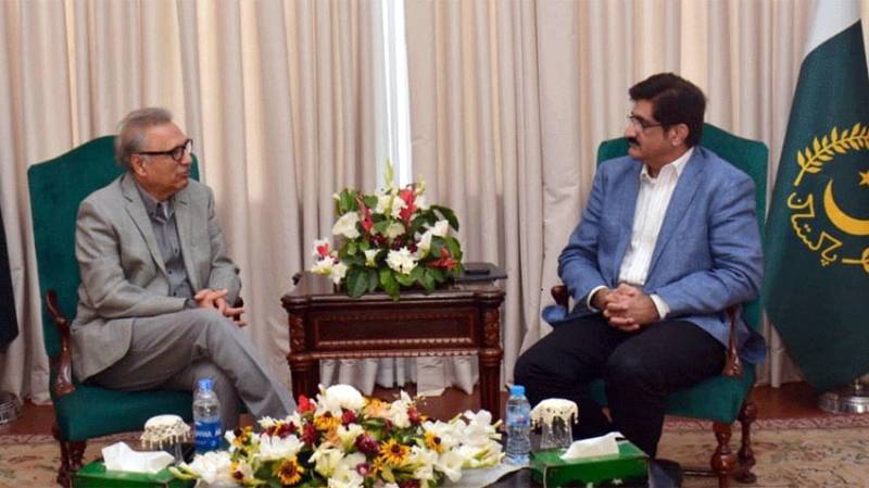 President, CM Murad discuss political situation, dev projects in Karachi