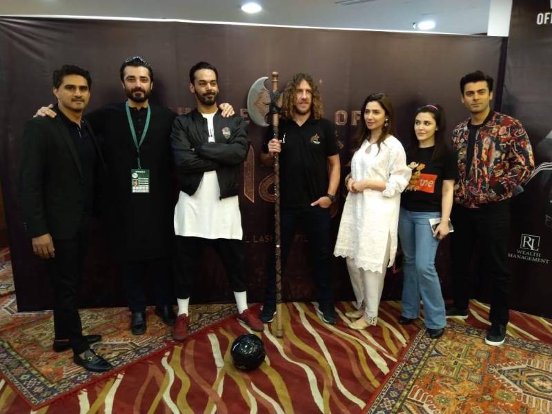 'Legend of Maula Jatt' cast welcome Carles Puyol in Pakistan 