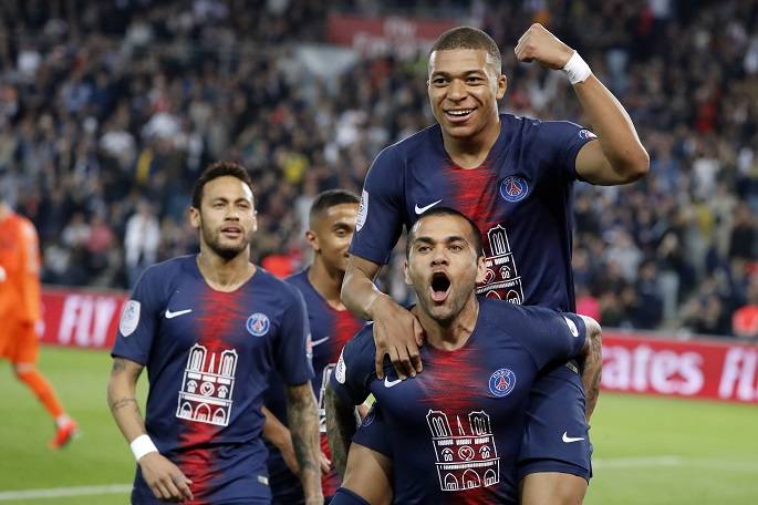 PSG celebrate eighth Ligue 1 title with Mbappe's hat-trick