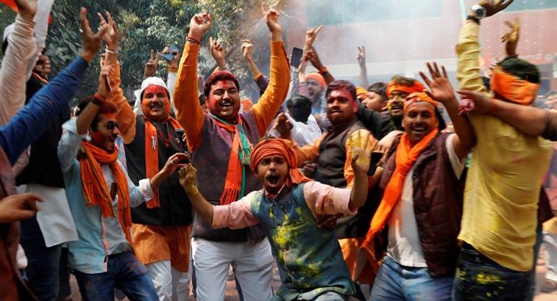Modi scores historic victory in Indian general election, party says