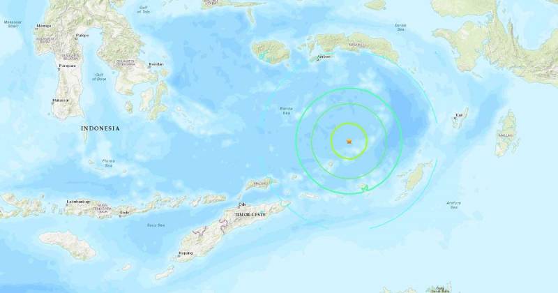 Powerful 7.3-magnitude quake strikes Banda Sea off Indonesia
